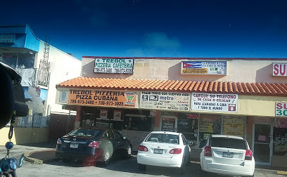 Pizza Cubana Trebol Pizzeria cafeteria y restaurant latín food, Hialeah